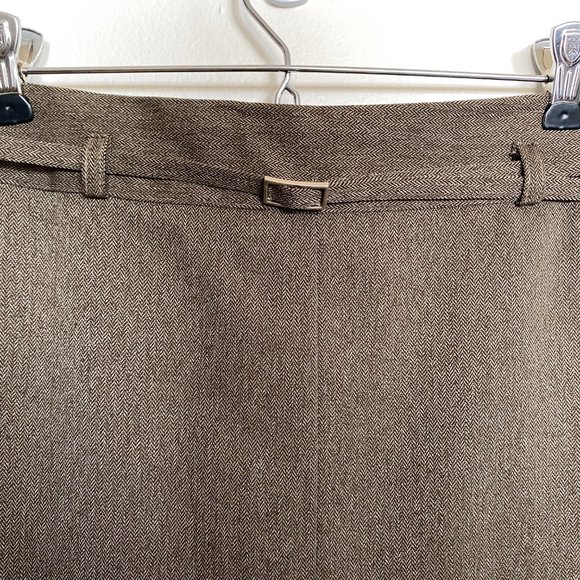 Vintage | Brown Tweed A-line Skirt - Picture 2 of 5